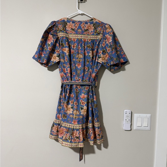 FARM Rio Blue Superbloom Tapestry Organic Cotton Mini Dress - Picture 6 of 6